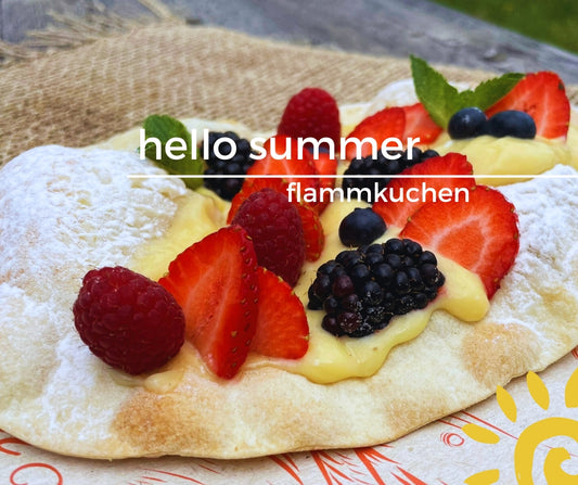 Das Flammkuchen Sommerrezept