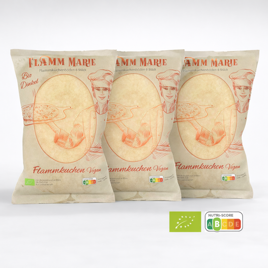 Set à 3 Pakete Flammkuchen - Bio Dinkel 6 Stk. à 50g