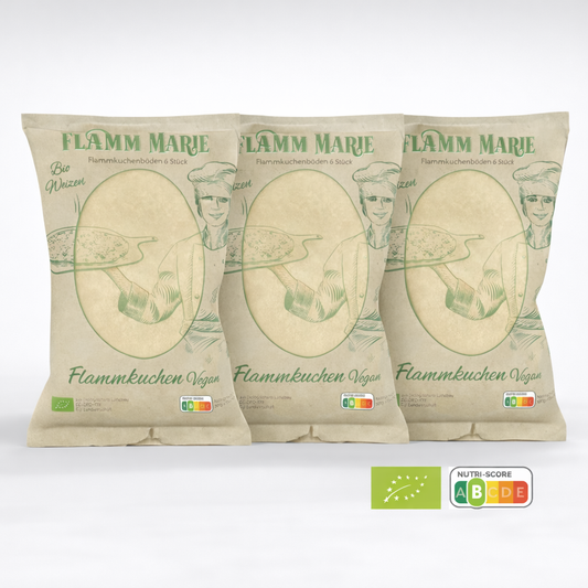 Set à 3 Pakete Flammkuchen - Bio Weizen 6 Stk. à 50g