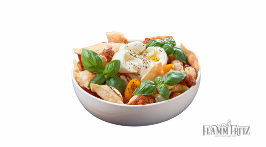 Crèmige Burrata mit knusprigen Fritz