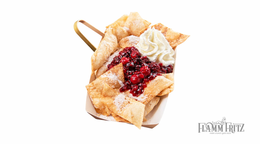 Knusprig, warm, Beerenstark